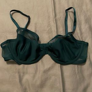Victoria's secret green sheer cupless bra size 34DD